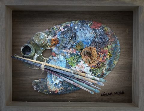 Artist Palette and Brushes