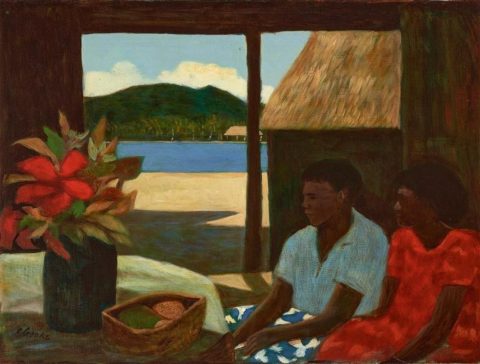 Island Village Scene