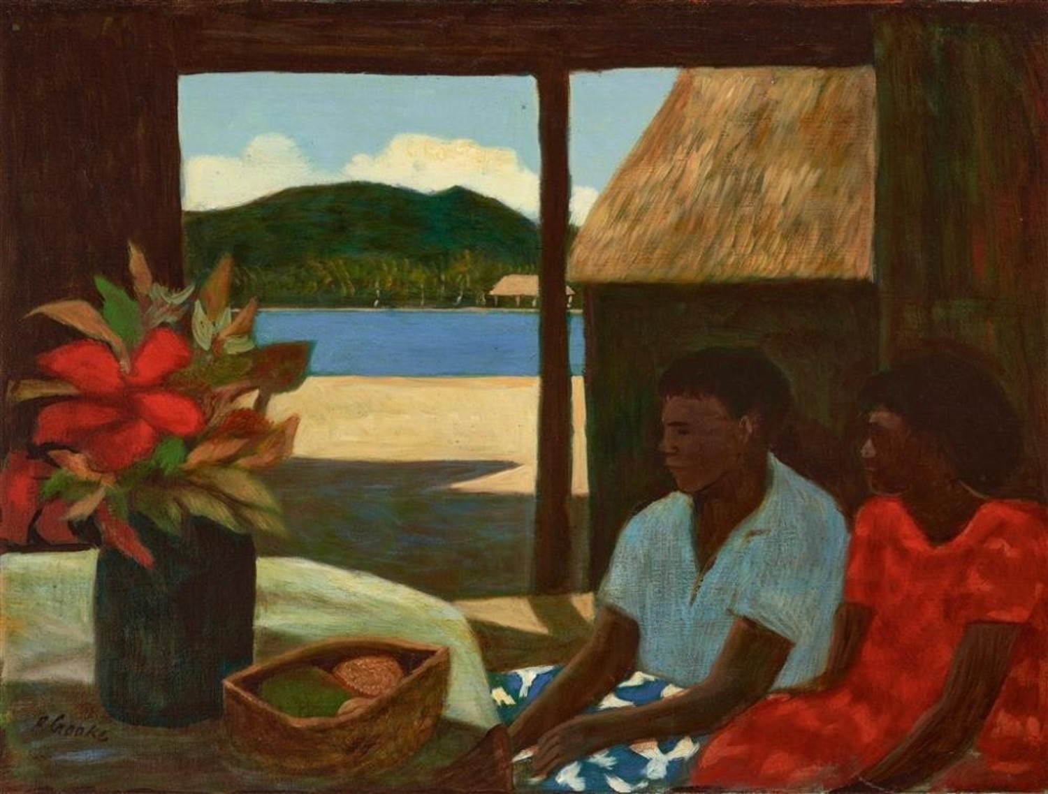 Island Village Scene