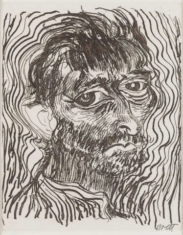 Self Portrait, One of a Dozen Glimpses 1983:. Another of Looking at Vincent Van Gogh 1888-1889
